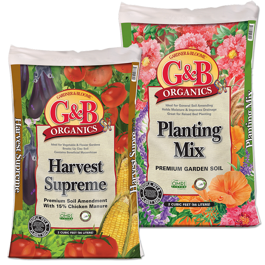 G&B Planting Mix and G&B Harvest Supreme 